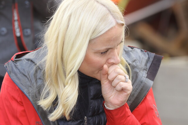 SYK: Mette-Marit med influensa på Geitmyra barnehage. SYK: Mette-Marit med influensa på Geitmyra barnehage.